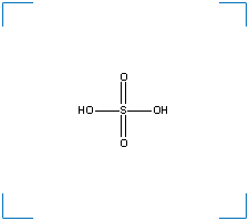 The chemical structure of Sulfuric Acid