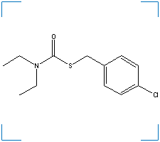 The chemical structure of Thiobencarb