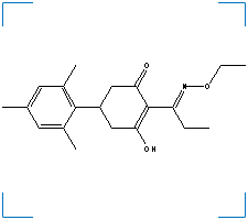 The chemical structure of Tralkoxydim