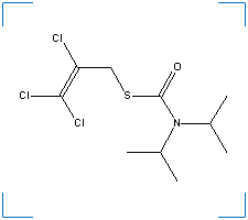 The chemical structure of Triallate