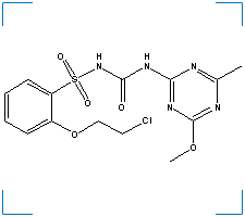 The chemical structure of Triasulfuron