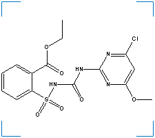 The chemical structure of Chlorimuron