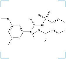 The chemical structure of Tribenuron Methyl