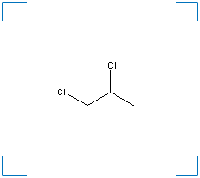 The chemical structure of Propylene Dichloride