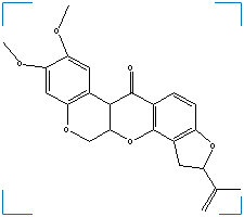 The chemical structure of Rotenone