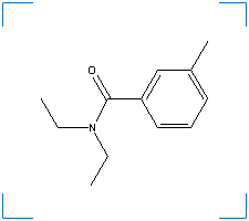 The chemical structure of N,N-Diethyl-3-Methylbenzamide