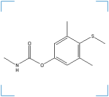 The chemical structure of Mercaptodimethur