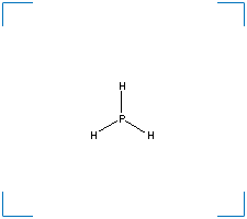 The chemical structure of Phosphine