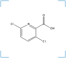The chemical structure of Clopyralid