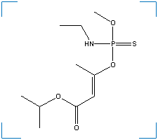 The chemical structure of Propetamphos