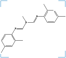 The chemical structure of Amitraz