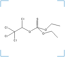 The chemical structure of Chlorethoxyfos