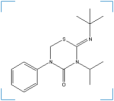 The chemical structure of Buprofezin
