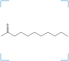 The chemical structure of 2-Undecanone