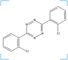 The chemical structure of Clofentezine