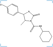 The chemical structure of Hexythiazox
