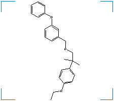 The chemical structure of Ethofenprox