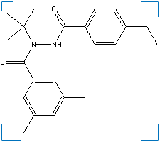 The chemical structure of Tebufenozide