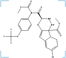The chemical structure of Indoxacarb
