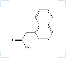 The chemical structure of 1-Naphthalene Acetamide