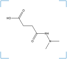 The chemical structure of Daminozide