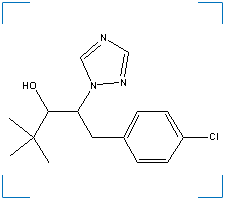 The chemical structure of Paclobutrazol