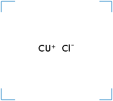 The chemical structure of Cuprous Chloride