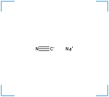 The chemical structure of Sodium Cyanide