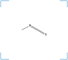 The chemical structure of Methyl Isothiocyanate