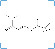 The chemical structure of Dicrotophos
