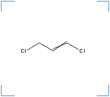 The chemical structure of 1,3-dichloropropene