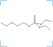 The chemical structure of Disulfoton