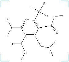 The chemical structure of Dithiopyr