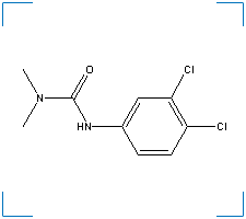The chemical structure of Diuron