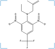 The chemical structure of Ethalfluralin