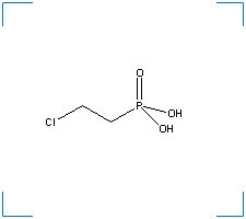 The chemical structure of Ethephon