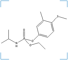 The chemical structure of Fenamiphos