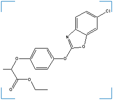 The chemical structure of Fenoxaprop