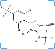 The chemical structure of Fipronil