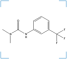 The chemical structure of Fluometuron