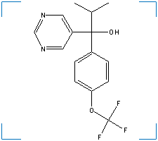 The chemical structure of Flurprimidol