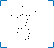 The chemical structure of Fonofos