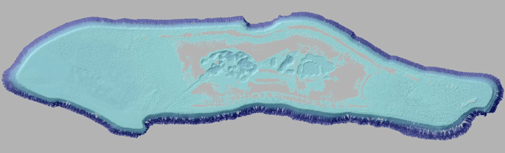 Figure 2. Derived bathymetry and multibeam bathymetry (Kyle Hogrefe, Gaia Geo-Analytical, Oregon State University)