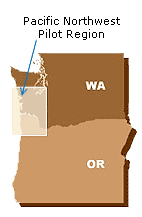 Map of the Pacific Northwest study area