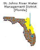 Map provided by St. Johns River Water Management District, Florida